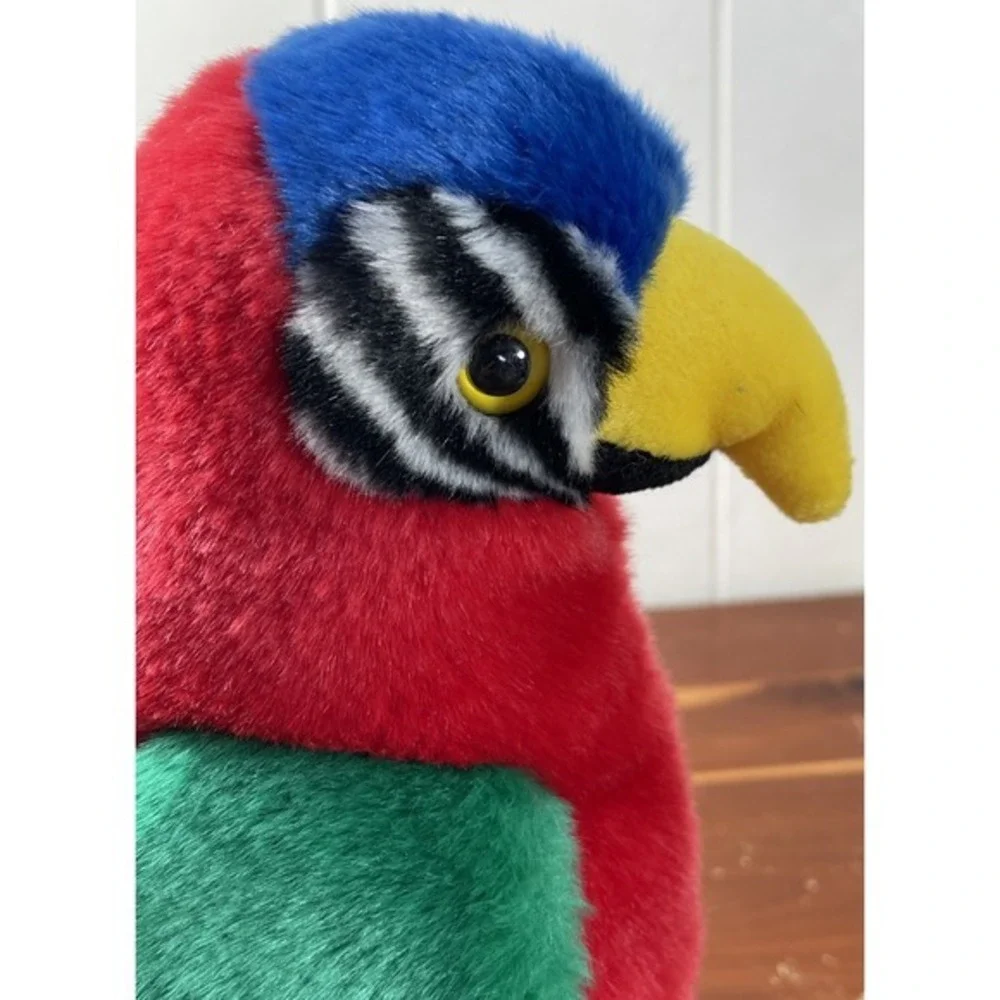 Ty Beanie Baby Parrot‎ Plush Toy 1999 Macaw Bird Stuffed Animal artsy fun bright